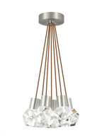 Kira Chandelier, 7-Light, LED, Satin Nickel, 15"W (700TDKIRAP7PS-LED922 70PKD7R)