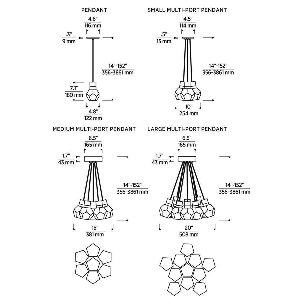 Kira Chandelier, 7-Light, LED, Satin Nickel, 15"W (700TDKIRAP7RS-LED930 70PKD82)