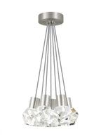 Kira Chandelier, 7-Light, LED, Satin Nickel, 15"W (700TDKIRAP7YS-LED922 70PKD8W)