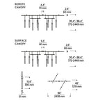 Phobos Medium Chandelier, 4-Light, LED, Dark Bronze, 24"W (700PHB24BZ-LED927-277 70PGJEX)