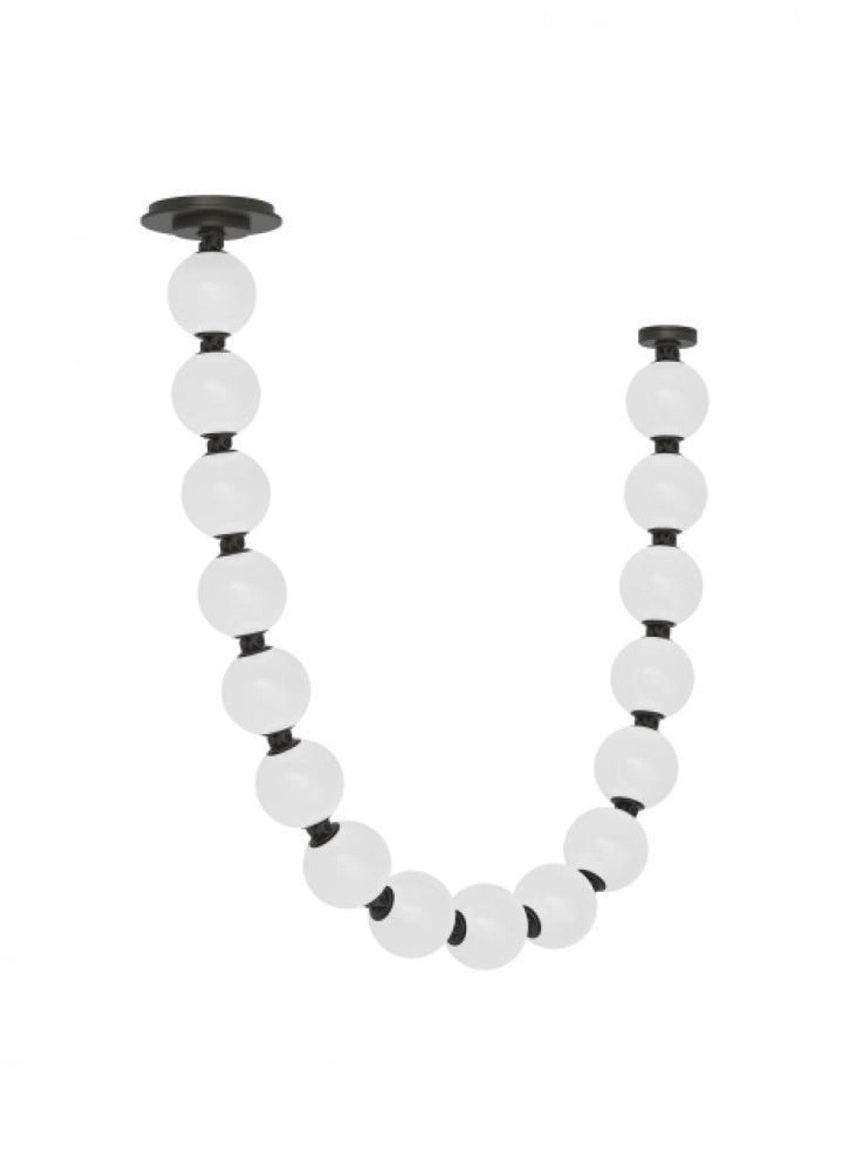 Perle Pendant, 1-Light, LED, Dark Bronze, 38.9"H (SLPD22927BZR 70PKL2P)