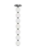 The Perle Ceiling Pendant, 1-Light, LED, Polished Nickel, 26.2"H (SLPD22627NR-277 70PKH61)