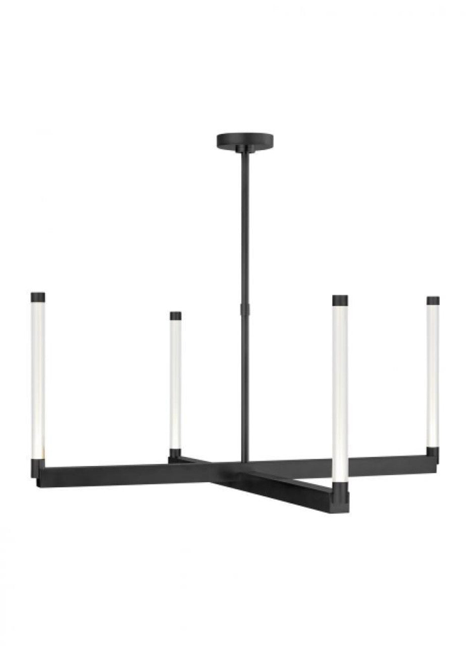 Phobos Large Chandelier, 4-Light, LED, Dark Bronze, 36"W (700PHB36BZ-LED927 70PGJEU)