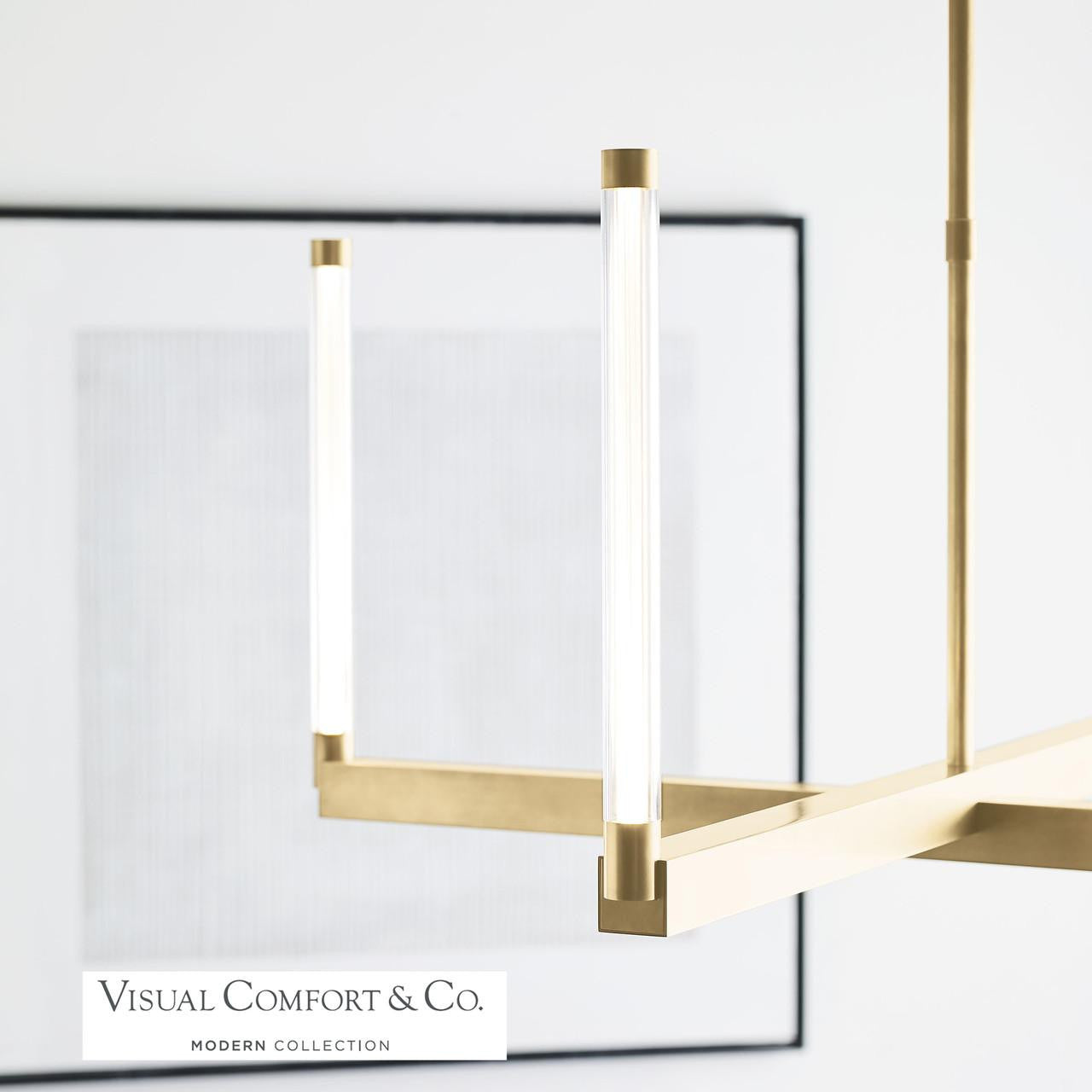 Phobos Large Chandelier, 4-Light, LED, Natural Brass, 36"W (700PHB36NB-LED927 70PGDKY)