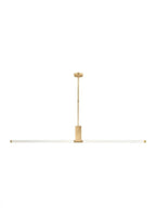 Phobos Large Linear Chandelier, 1-Light, LED, Natural Brass, 66"L (700LSPHB68NB-LED927 70PGEJ7)