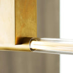 Phobos Large Linear Chandelier, 1-Light, LED, Natural Brass, 66"L (700LSPHB68NB-LED927 70PGEJ7)