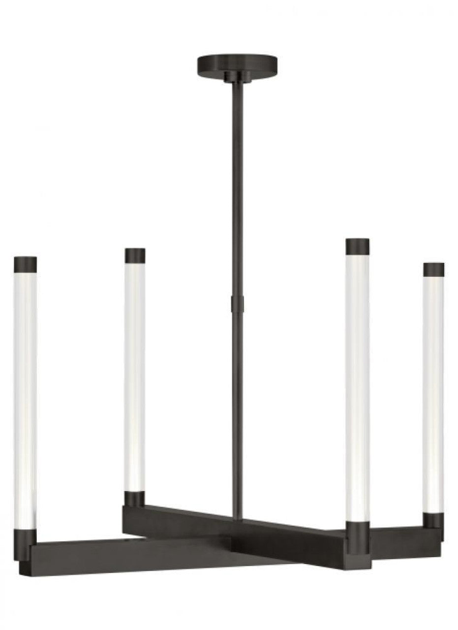 Phobos Medium Chandelier, 4-Light, LED, Dark Bronze, 24"W (700PHB24BZ-LED927-277 70PGJEX)