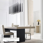 Pylon Ceiling Chandelier, 27-Light, LED, Nightshade Black, 43.2"L (700TRSPPYL27TB-LED930277 70PGDL6)