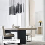 Pylon Ceiling Chandelier, 27-Light, LED, Nightshade Black, 43.2"L (700TRSPPYL27TB-LED930277 70PGDL6)