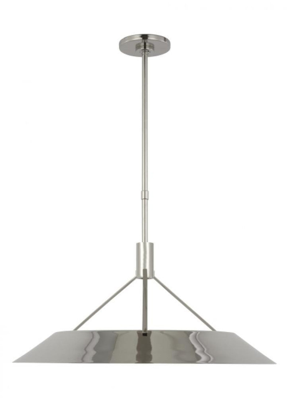 Sospeso Dome X-Large Pendant, 1-Light, LED, Polished Nickel, 19.3"H (SLPD26827N 70PKL45)