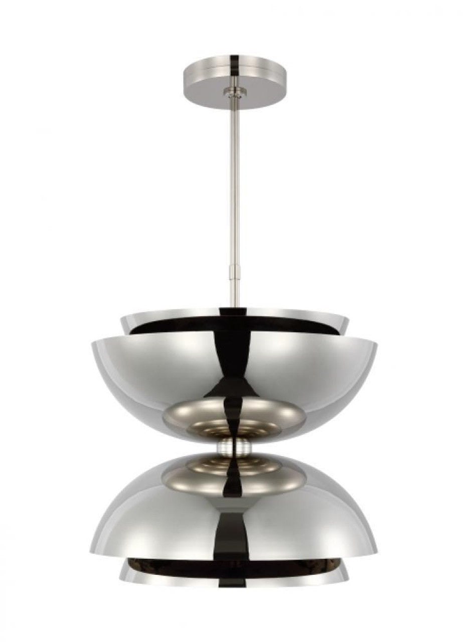 The Perle Ceiling Pendant, 1-Light, LED, Natural Brass, 51.6"H (SLPD23130NBR-277 70PKJ3M)