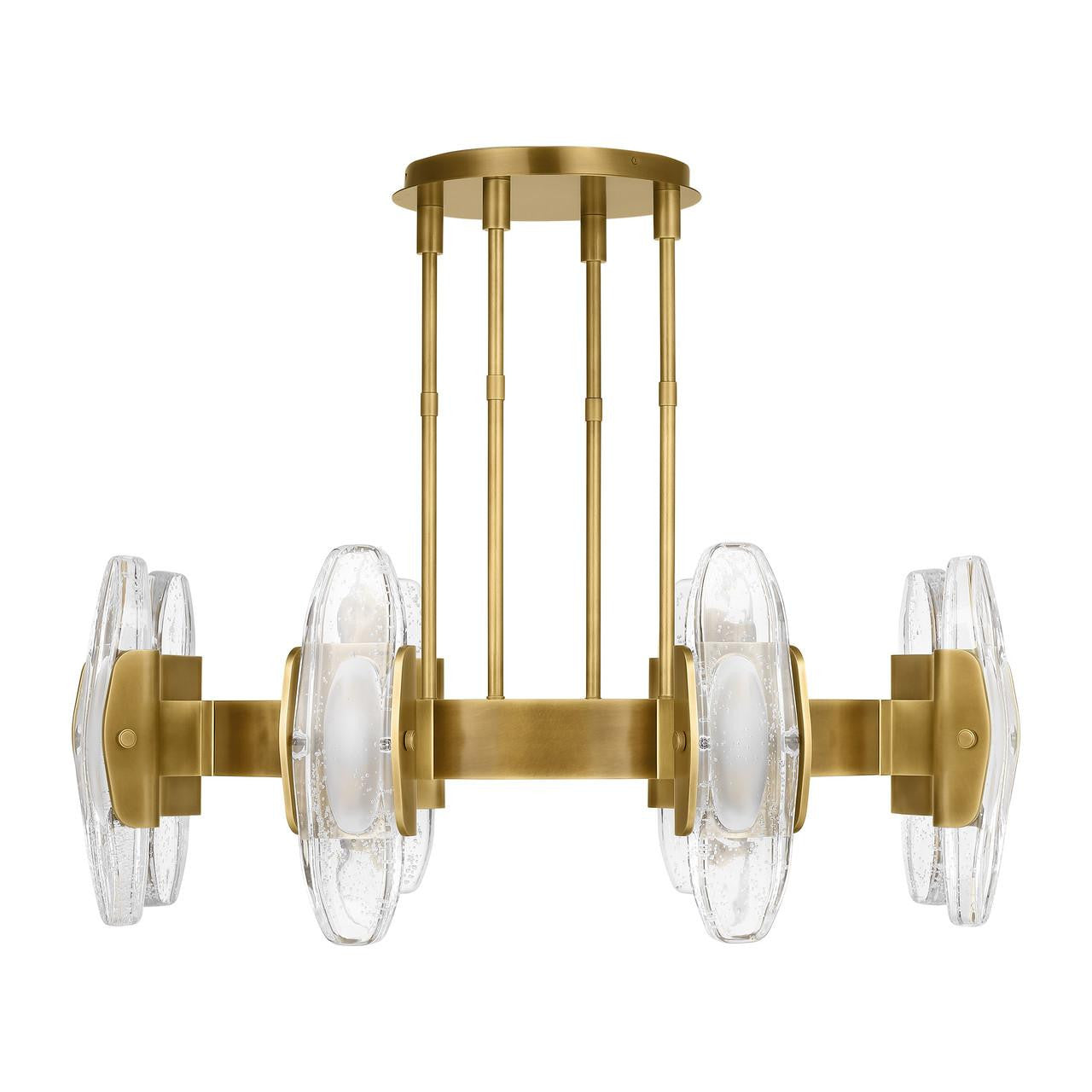 Wythe Large Chandelier, 8-Light, LED, Plated Brass, 39.3"W (700WYT8BR-LED927 70PGEH1)