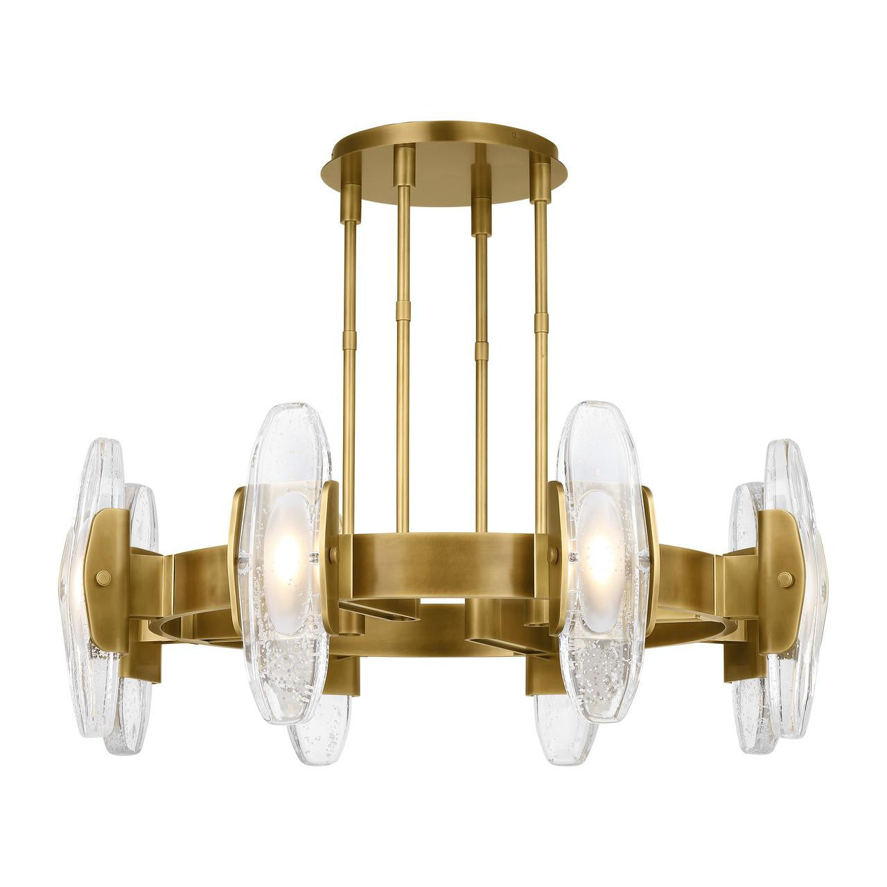 Wythe Large Chandelier, 8-Light, LED, Plated Brass, 39.3"W (700WYT8BR-LED927 70PGEH1)