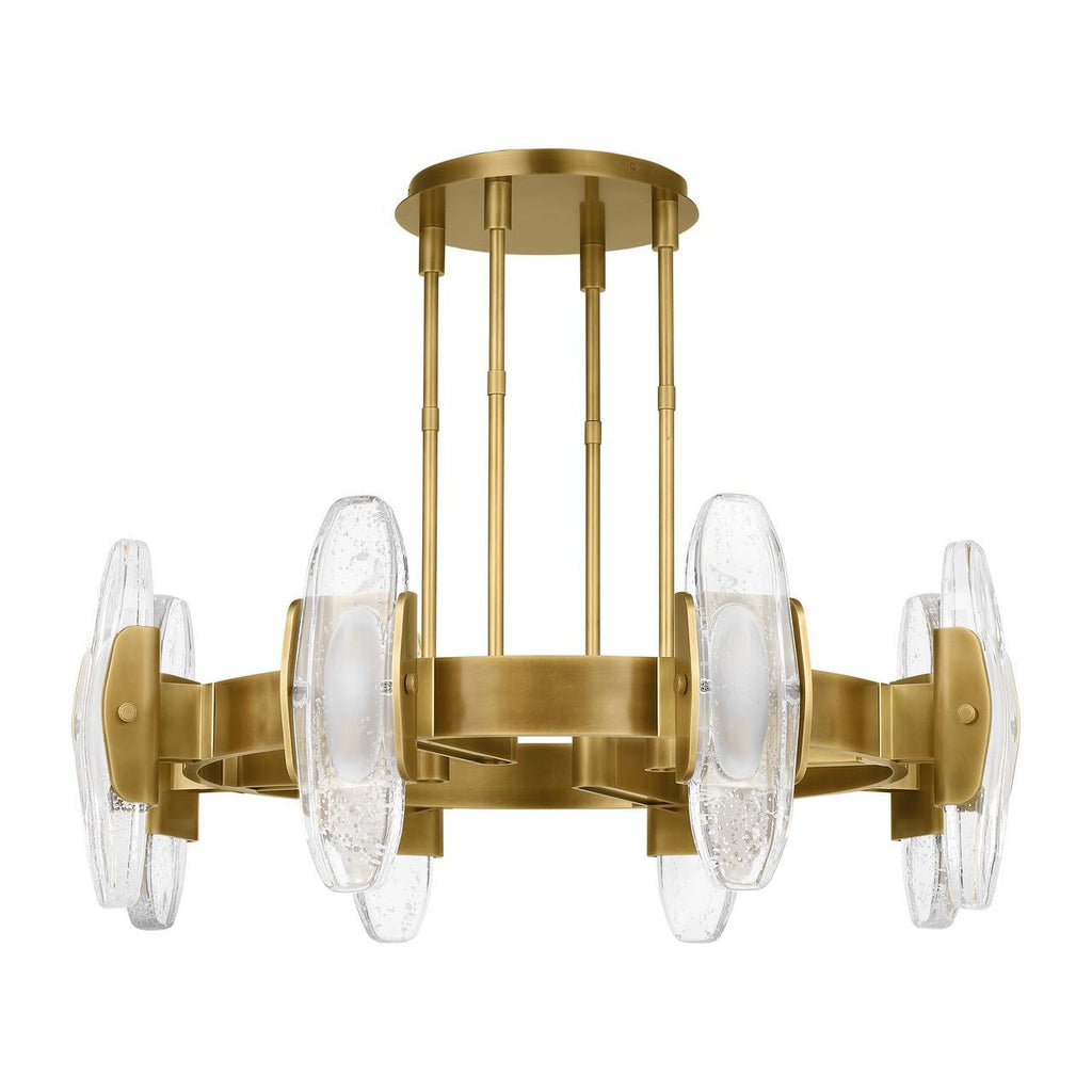 Wythe Large Chandelier, 8-Light, LED, Plated Brass, 39.3"W (700WYT8BR-LED927 70PGEH1)