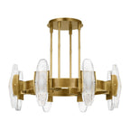 Wythe Large Chandelier, 8-Light, LED, Plated Brass, 39.3"W (700WYT8BR-LED927 70PGEH1)