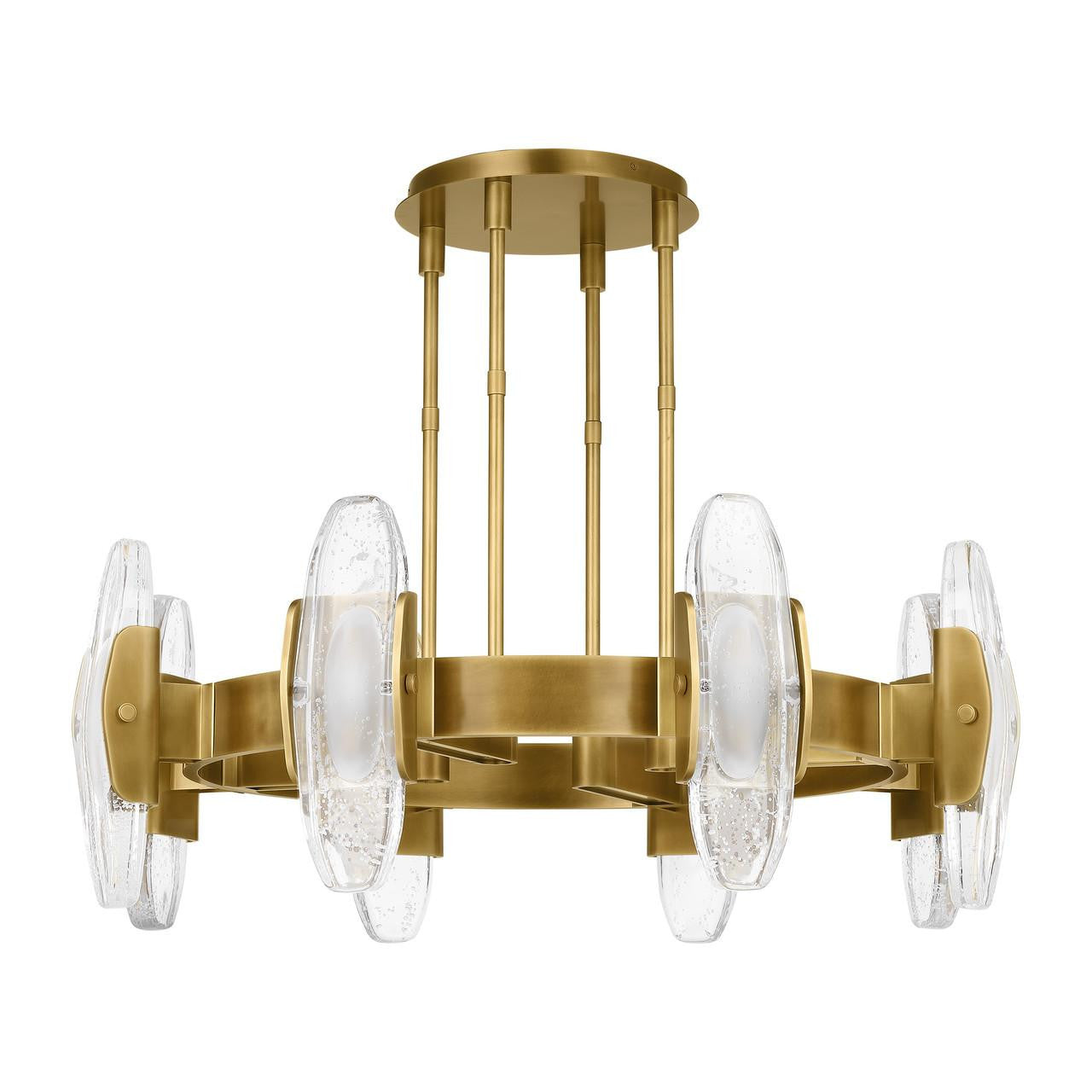 Wythe Large Chandelier, 8-Light, LED, Plated Brass, 39.3"W (700WYT8BR-LED927 70PGEH1)
