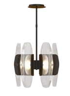Mini Ponte Chandelier, 9-Light, LED, Natural Brass, 96"L (700PNT9NB-LED930R 70PGJEP)