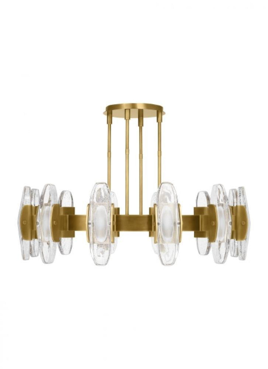 Wythe X-Large Chandelier, 12-Light, LED, Plated Brass, 47.2"W (700WYT12BR-LED927 70PGEH7)