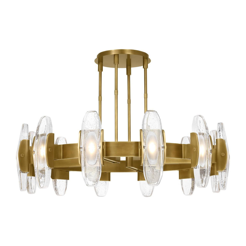 Wythe X-Large Chandelier, 12-Light, LED, Plated Brass, 47.2"W (700WYT12BR-LED927 70PGEH7)