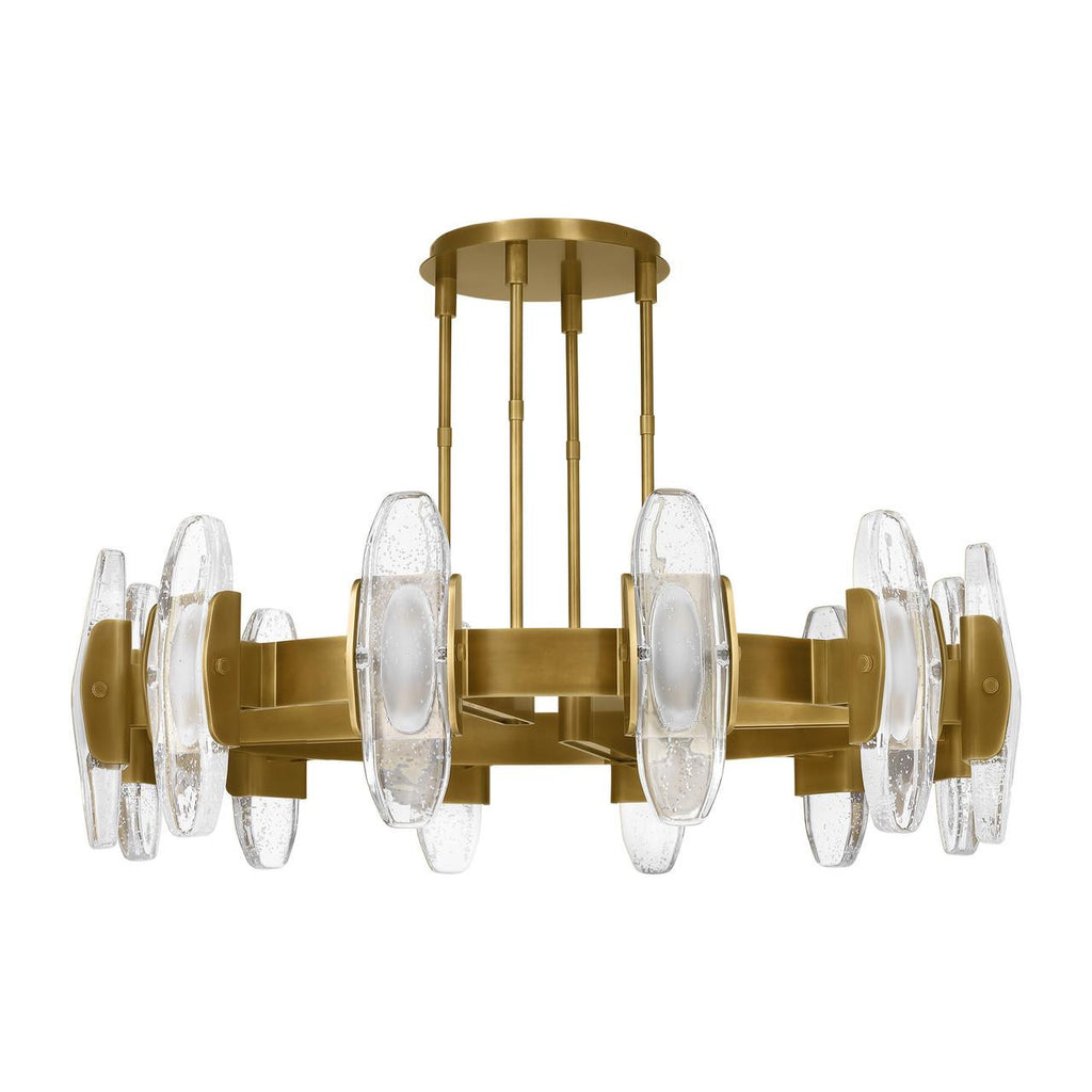 Wythe X-Large Chandelier, 12-Light, LED, Plated Brass, 47.2"W (700WYT12BR-LED927 70PGEH7)