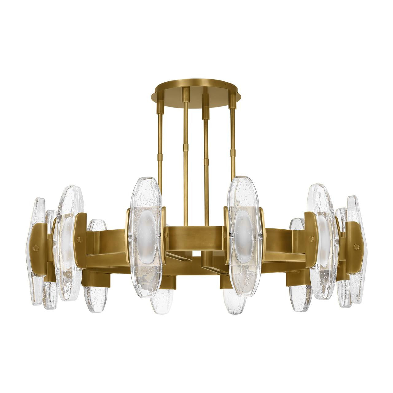 Wythe X-Large Chandelier, 12-Light, LED, Plated Brass, 47.2"W (700WYT12BR-LED927 70PGEH7)