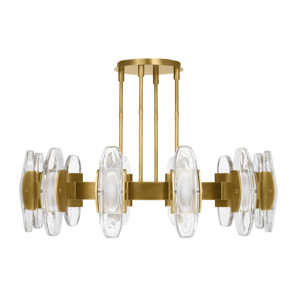 Wythe X-Large Chandelier, 12-Light, LED, Plated Brass, 47.2"W (700WYT12BR-LED927 70PGEH7)