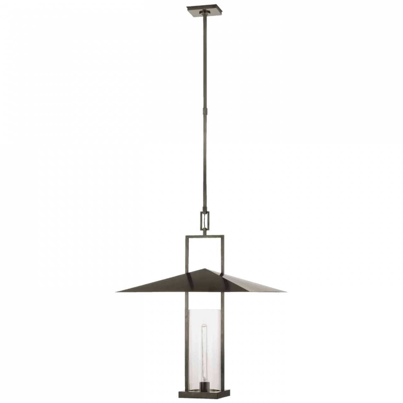 Cara Large Sculpted Pendant - Polished Nickel