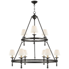Classic Two-Tier Ring Chandelier