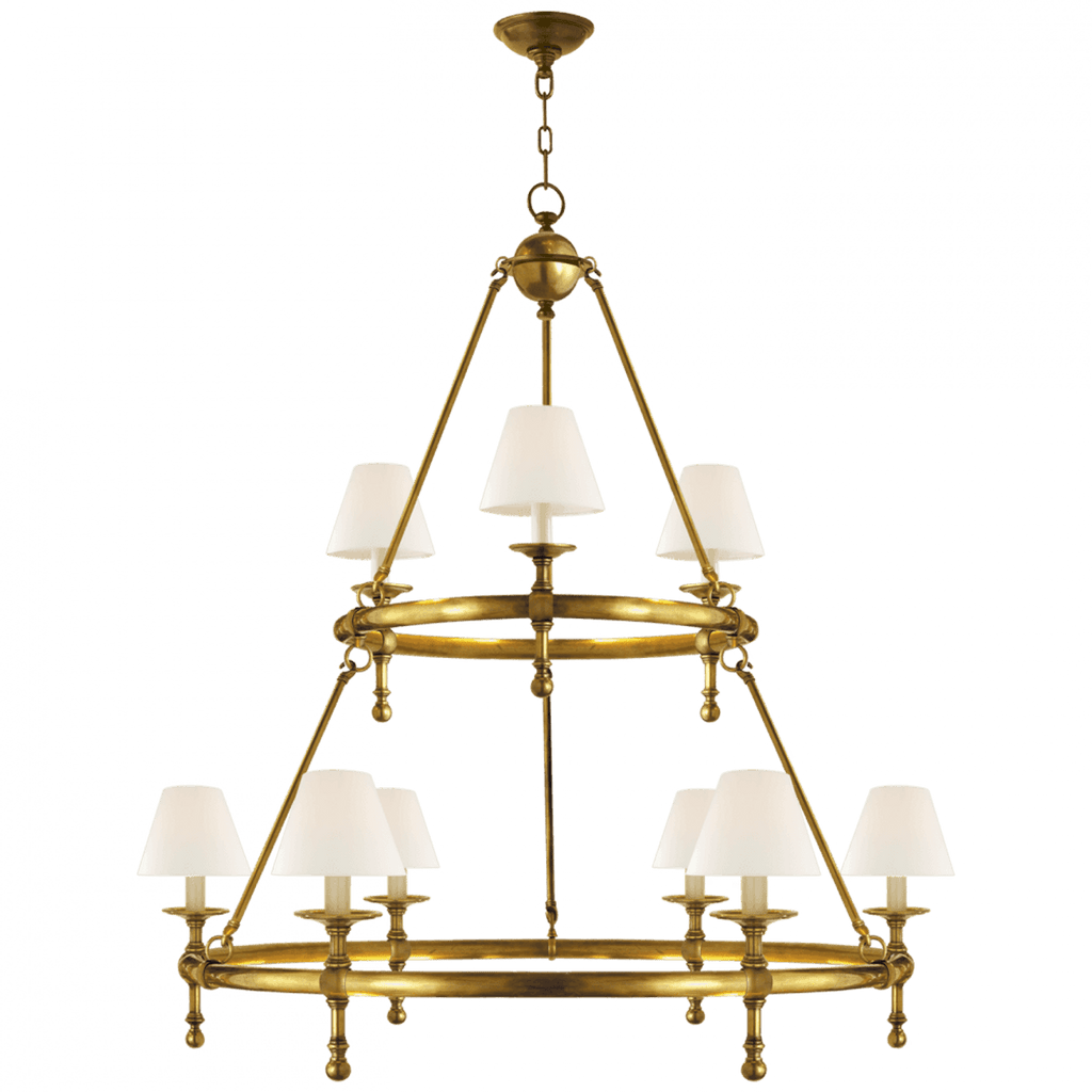Classic Two-Tier Ring Chandelier