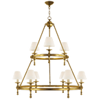 Classic Two-Tier Ring Chandelier