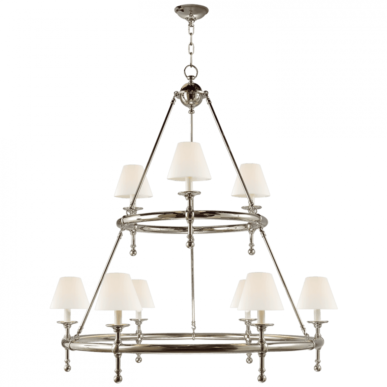 Classic Two-Tier Ring Chandelier