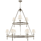 Classic Two-Tier Ring Chandelier