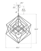 Cubist Large Chandelier