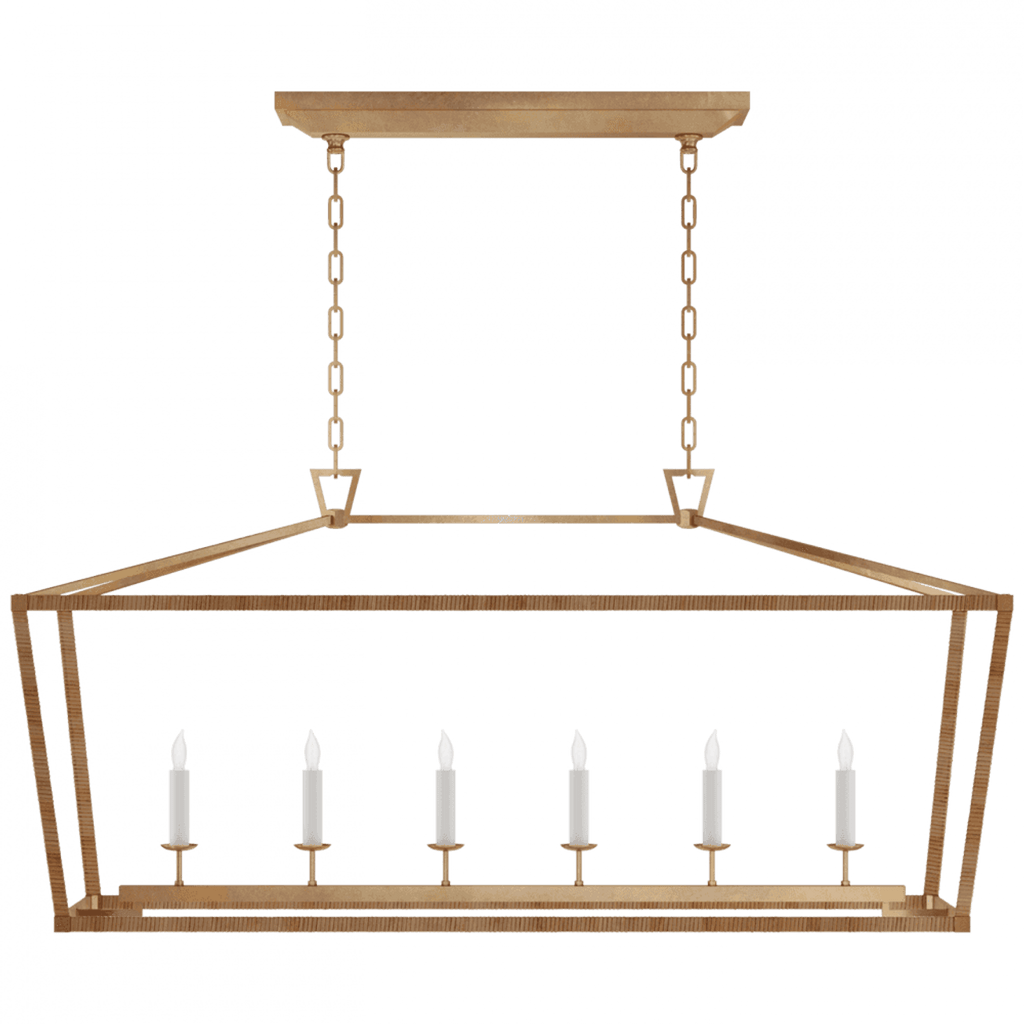 Darlana Large Rattan Wrapped Linear Lantern