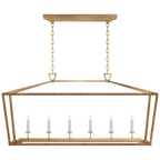 Darlana Large Rattan Wrapped Linear Lantern