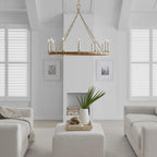 Darlana Large Wrapped Ring Chandelier