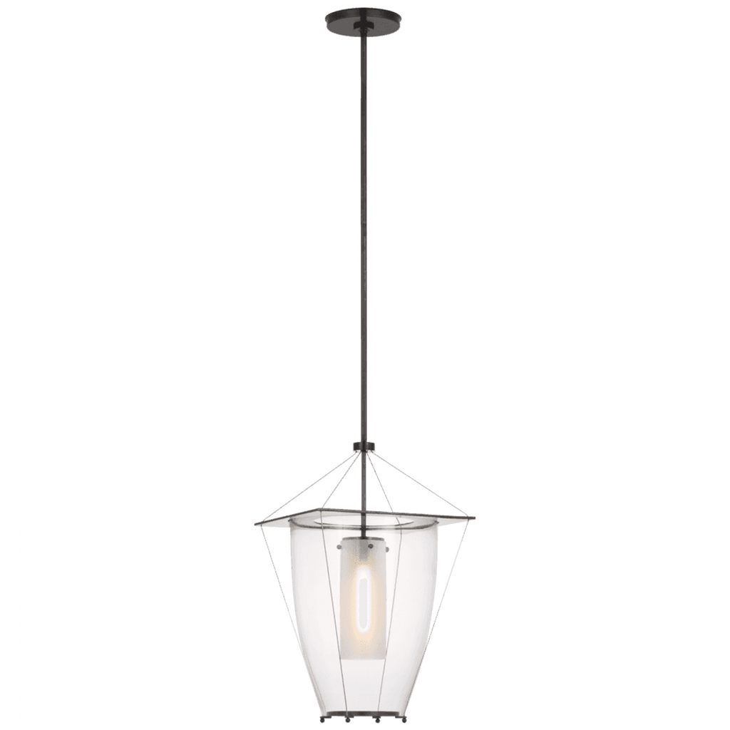 Cara Medium Sculpted Pendant - Polished Nickel