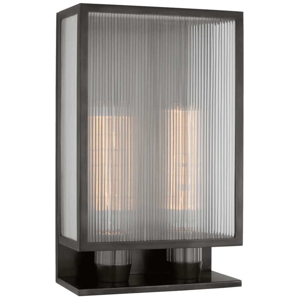 York 16" Double Box Outdoor Sconce