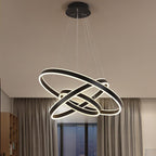 3 Circles Interweaved LED Modern Chandeliers Pendant Light Hanging Lamp