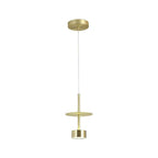 1 Bulb Metal Pendant Lights for Kitchen Island Gold Industiral Ceiling Light