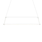 Z-Bar Pendant Rise, Small Rectangle, LED, Matte White, 40"W (ZBP-38-RR-SW-MWT-CNP 407UENX)