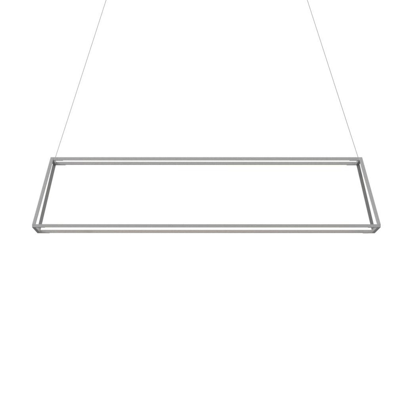 Z-Bar Pendant Rise, Large Square, LED, Matte Black, 50.5"W (ZBP-48-RS-SW-MTB-CNP 407UENT)