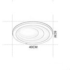 4 Graduated Circles LED Nordic Ceiling Lights Flush Mount Lighting